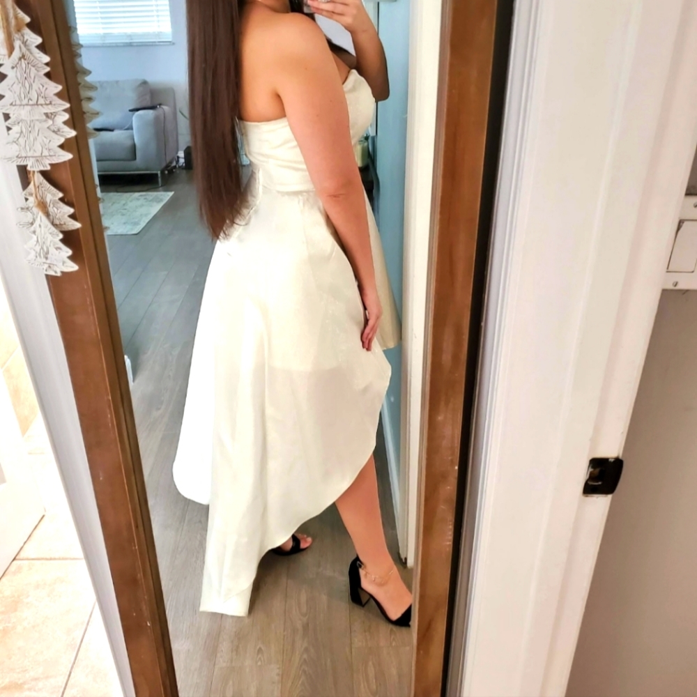 NWOT Crystal Doll Ivory Glitter Dress Sparkle✨️